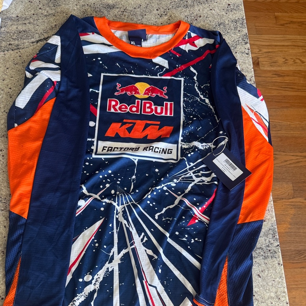 Men's Racing Jersey - Blue and Orange